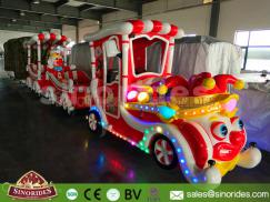 Electric Clown Trackless Train Rides for Kids