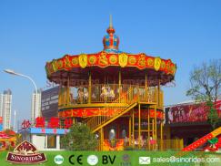 56 Seats Double-deck Luxury Carousel Rides for Sale