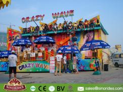 16 Seats Fairground Rides Crazy Wave for Sale