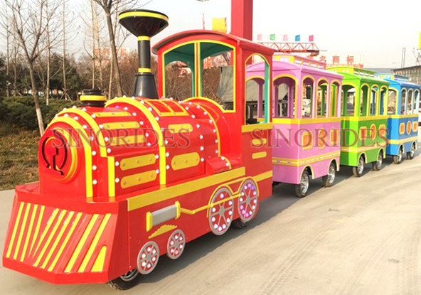buy amusement trackless train rides from Sinorides factory